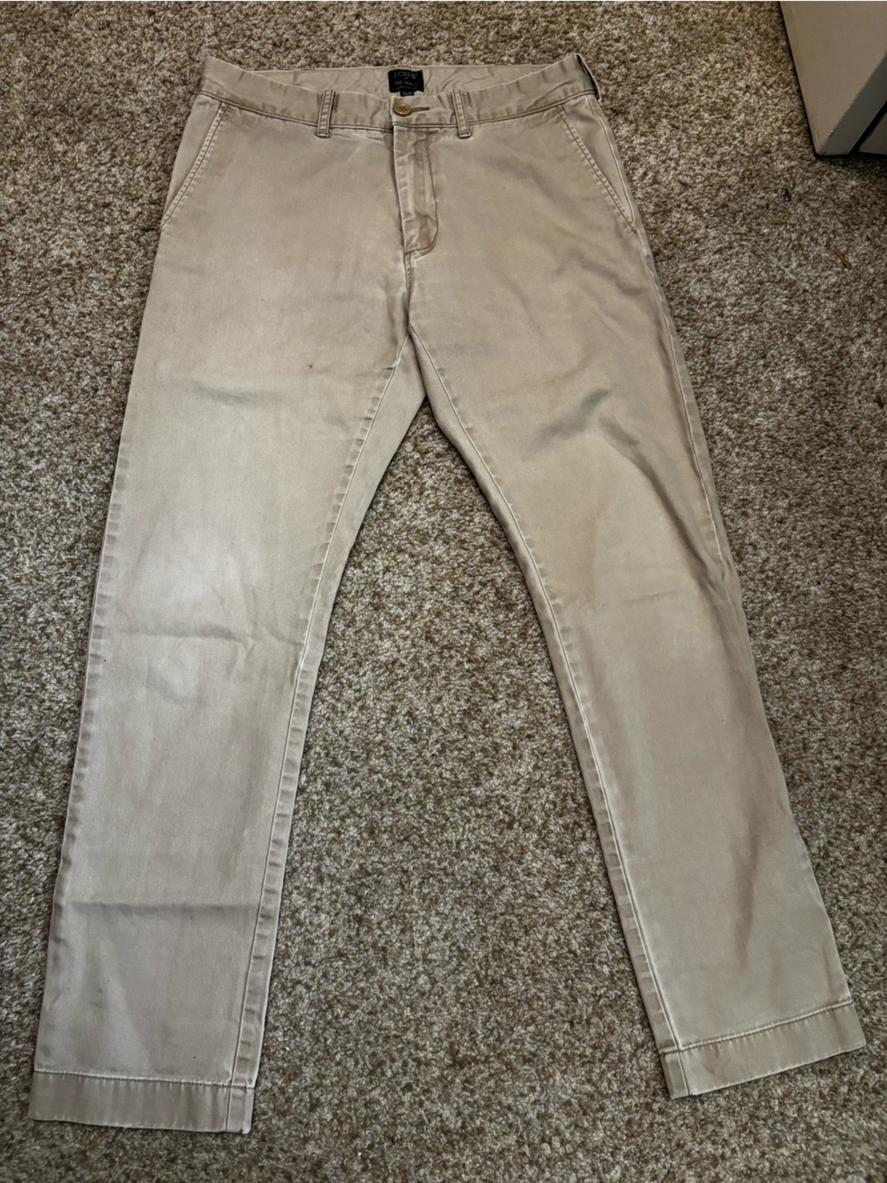 J. Crew The Driggs Men's Chinos in Khaki Tan